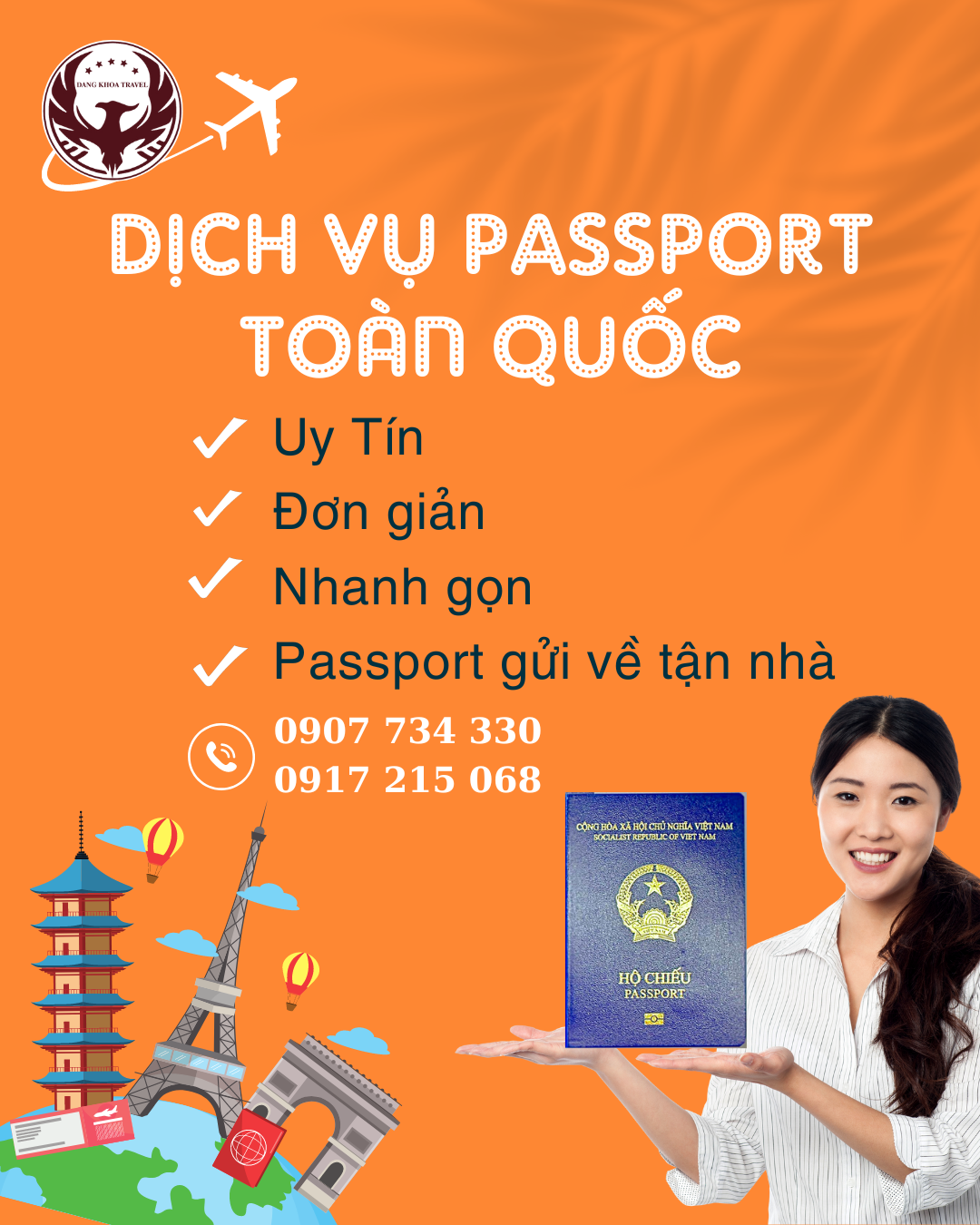 Dịch vụ làm Passport toàn quốc giao tận nơi